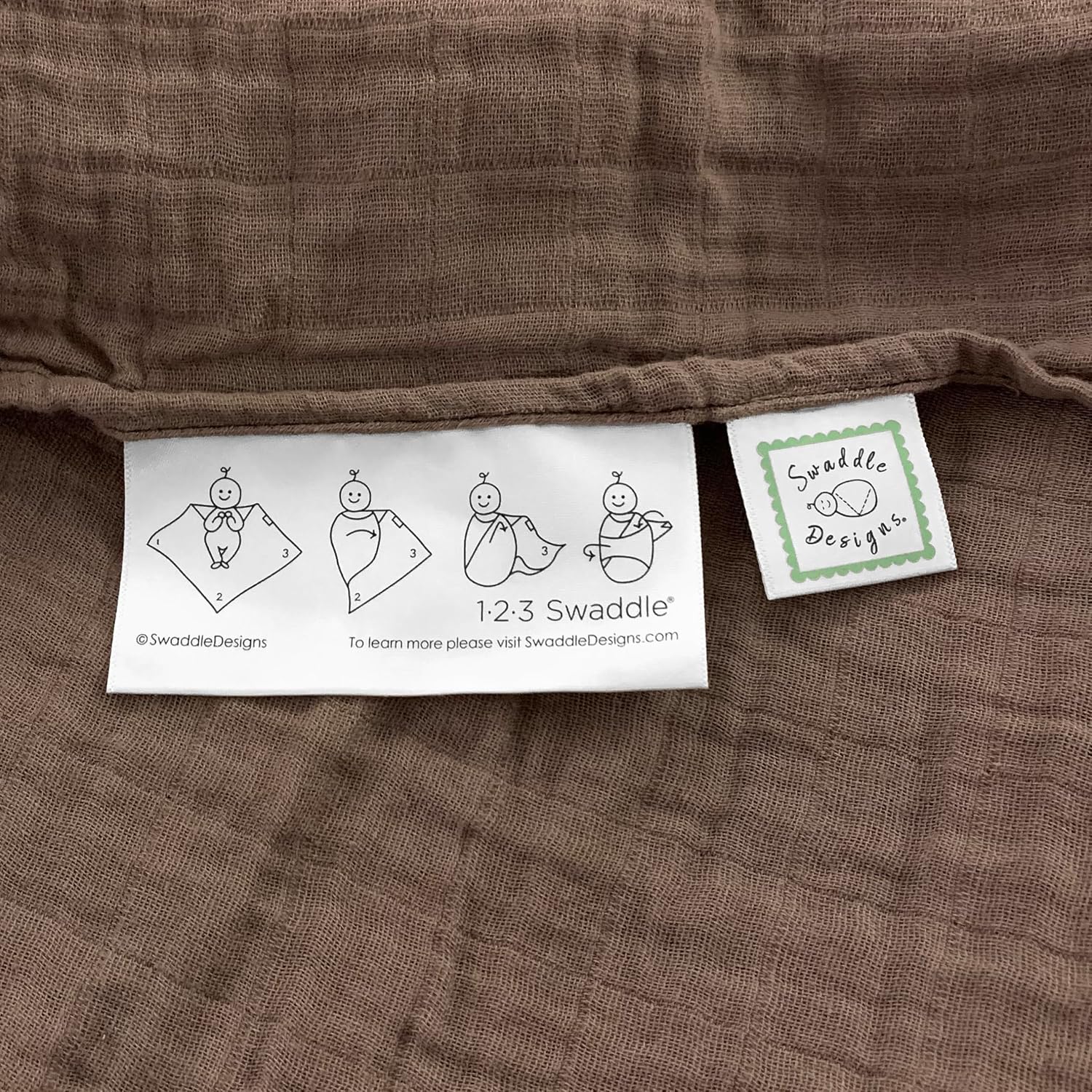 SwaddleDesigns Cotton Muslin Swaddle Blankets for Babies, Set of 4, Neutral Receiving Blankets for Newborn, Baby Registry & Gift, 46x46 inches, Wilderness