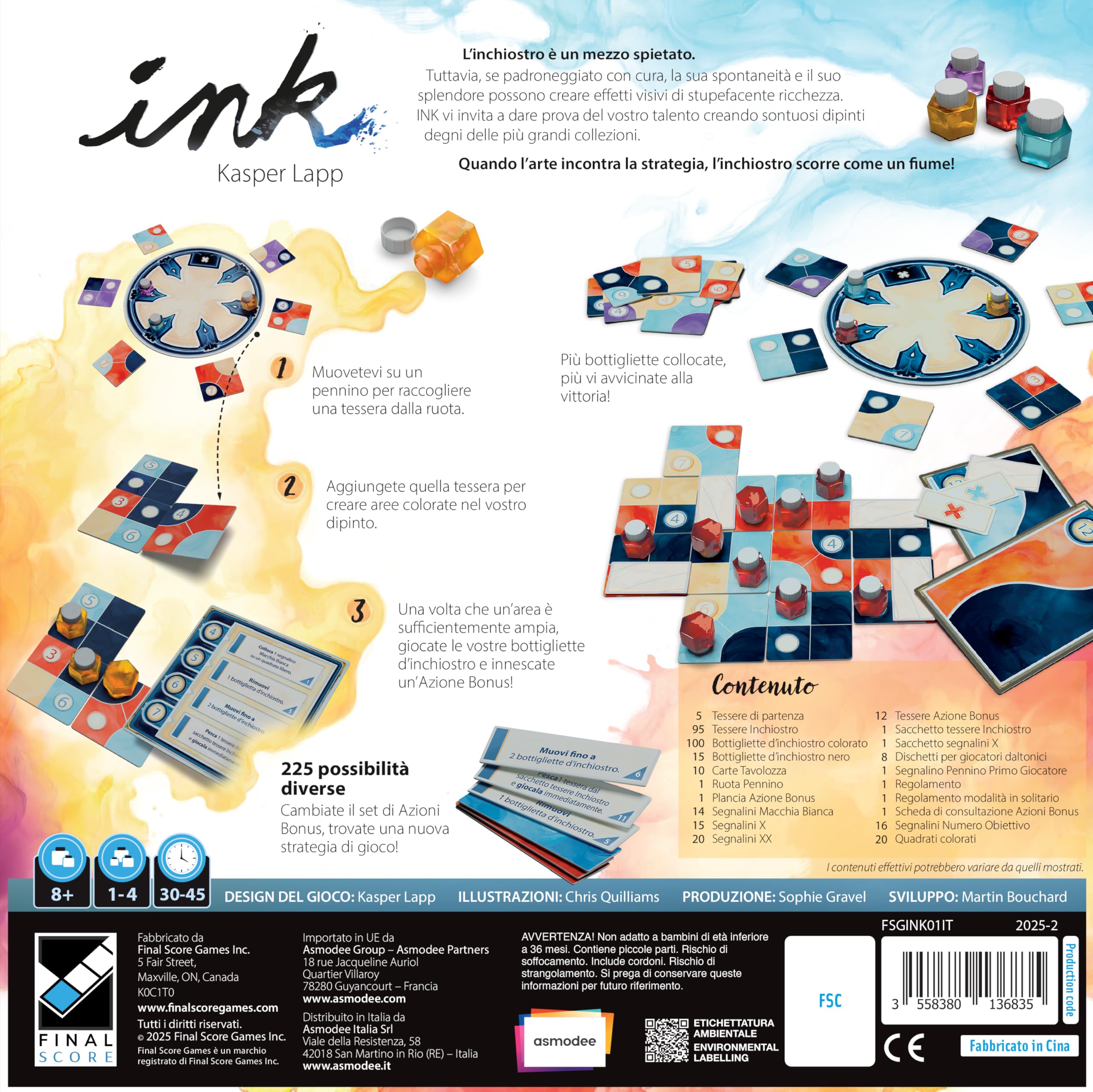 Asmodee – INK – Gioco da Tavolo Astratto