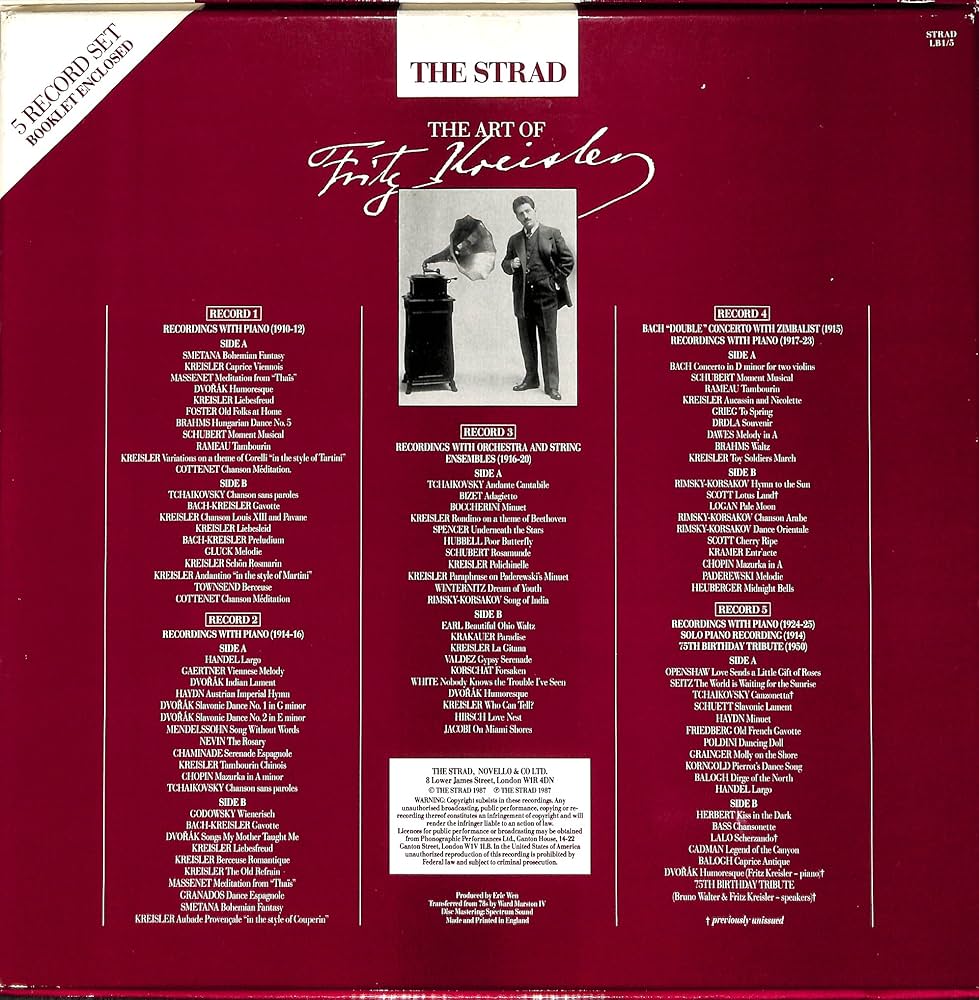 Amazon.co.jp: THE ART OF KREISLER[フリッツ・クライスラー][LP
