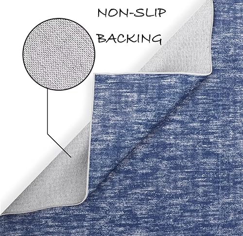 Miniatura 4 de COZYLOOM Tapete moderno y pequeño de 2 x 3 pulgadas, tapete para puerta delantera, abstracto, envejecido, antideslizante, tapete de cocina,