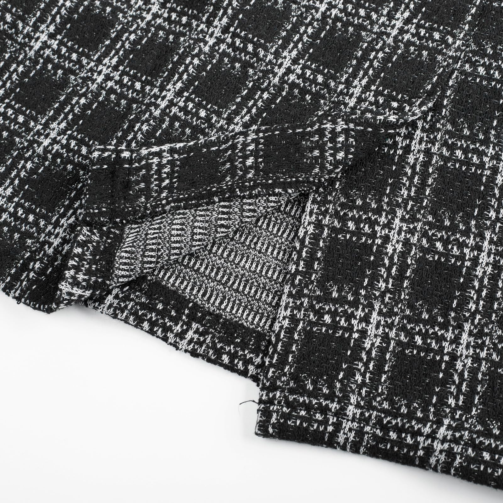 Kate Kasin Jupe moulante à carreaux taille haute longueur genou pour femme | Vêtements de mode d'automne 2026, tenues décontractées d'affaires