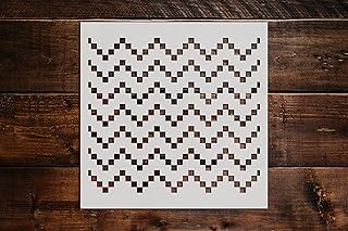 Chevron Pattern Stencil DIY Reusable Craft and Painting Wall Stencils - 539 (6"x6" Inches)