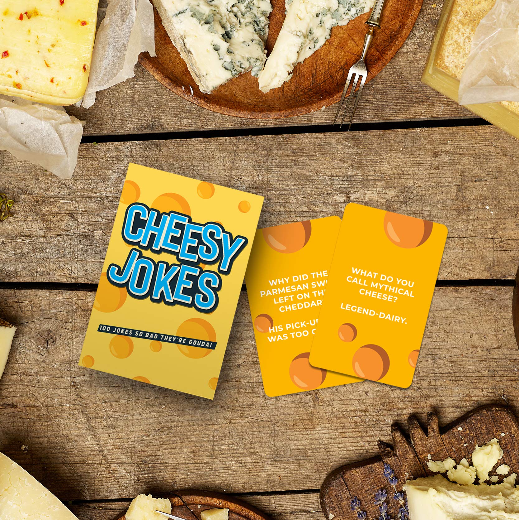 Amazon.com: 100 Cheesy Jokes Cards : Toys & Games