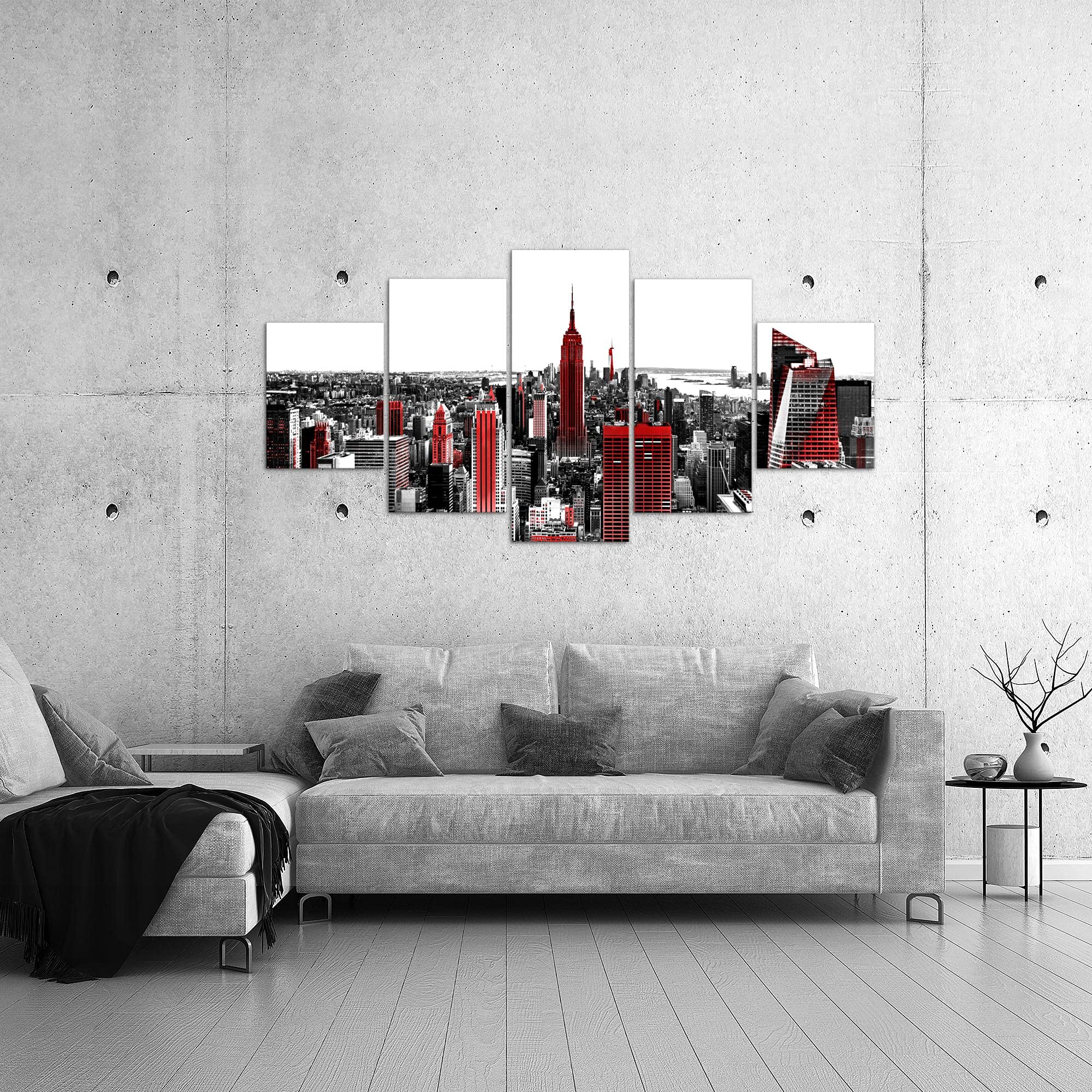 NEW YORK Tableau déco sur toile 50x100cm - Maison