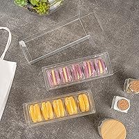 Vista 8 de Restaurantware - Sweet Vision - Contenedores de macarrones de 7.5 x 2.6 x 2 pulgadas, 100 cajas de macarrones resistentes - Se adapta a 5