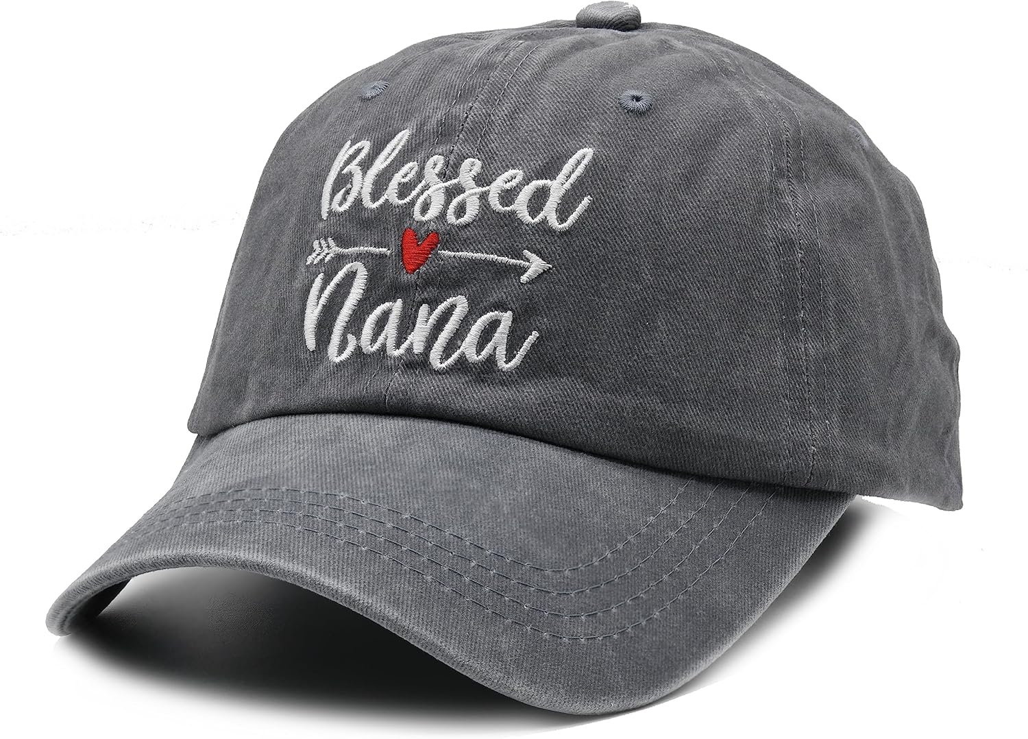 Waldeal Women's Blessed Grandma Nana Baseball Caps Adjustable Washed Denim Dad Hat Snapback Gift