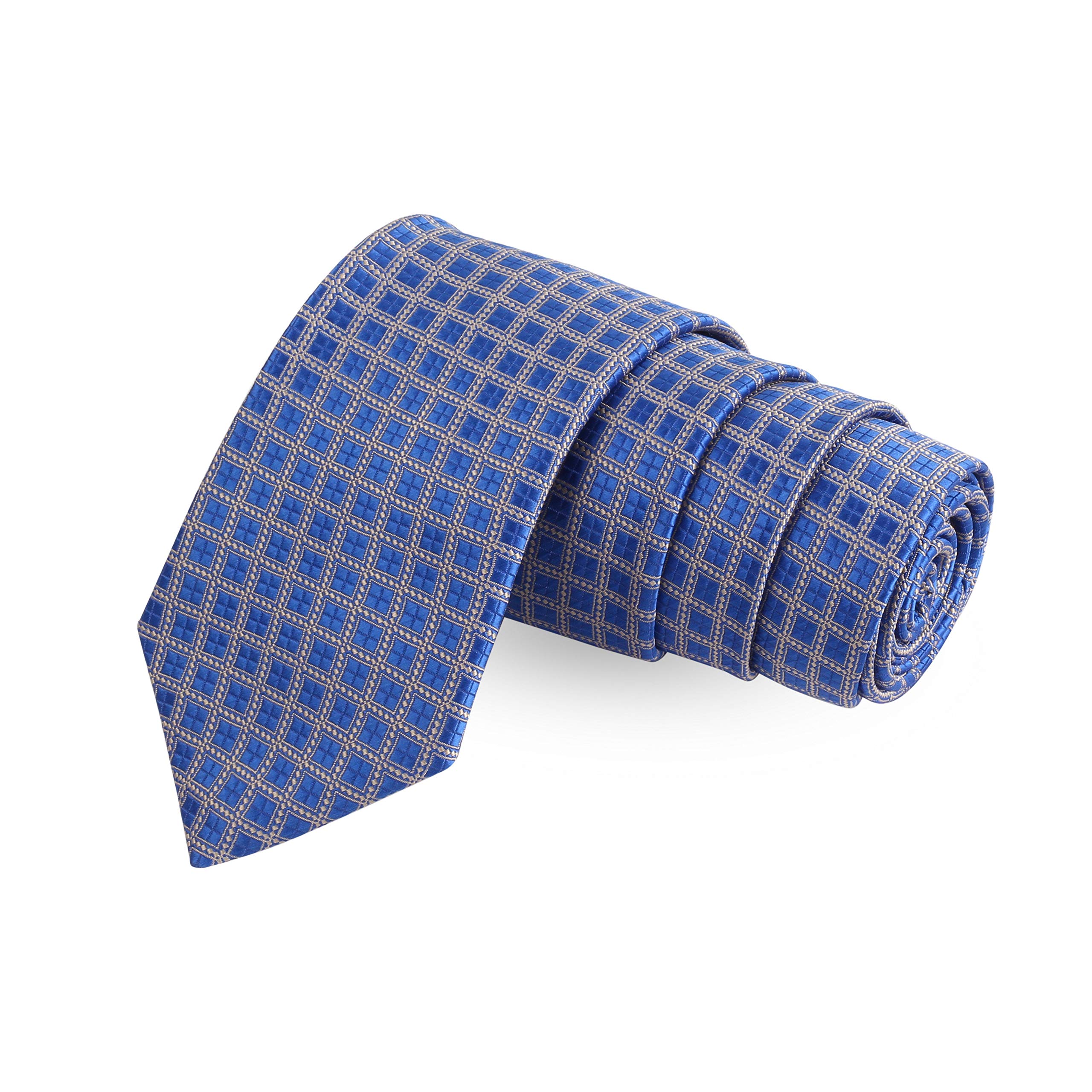 peluche The Woven Swing Blue Colored Microfiber Necktie For Men-picture-22