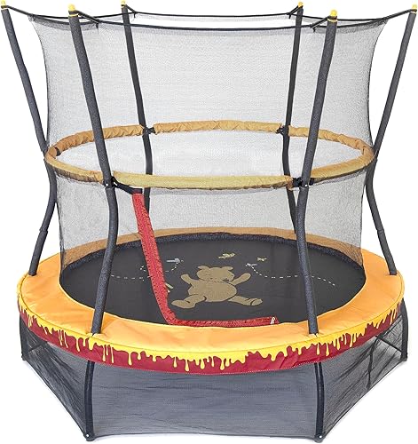 SKYWALKER TRAMPOLINES Mini trampolín Hundred Acre Woods de 48 y 60 pulgadas (Winnie The Pooh, Kanga, Eeyore)