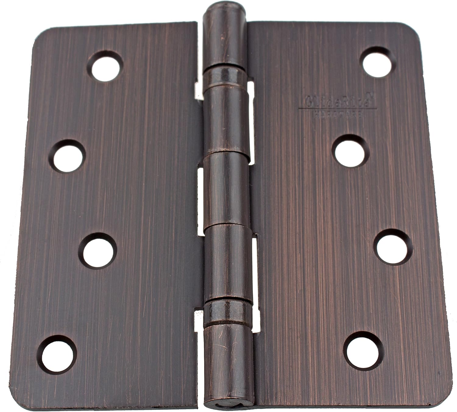 GlideRite Hardware 4014-2BB-ORB Ball Bearing 4 Steel Door Hinges 1/4 Radius Corners Oil Rubbed Bronze Finish (Pack of 12)
