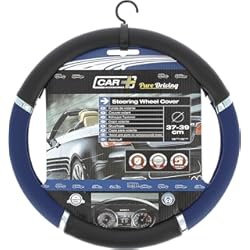 Fundas Para Camiones Scania SUMEX 2505056 - Funda Volante PVC Speed, Color Azul Negro, 37-39 cm