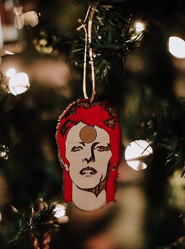 Miniatura 6 de Rockstar Christmas Ornament | Ziggy Holiday Gift | Starman Rear View Mirror Hanging