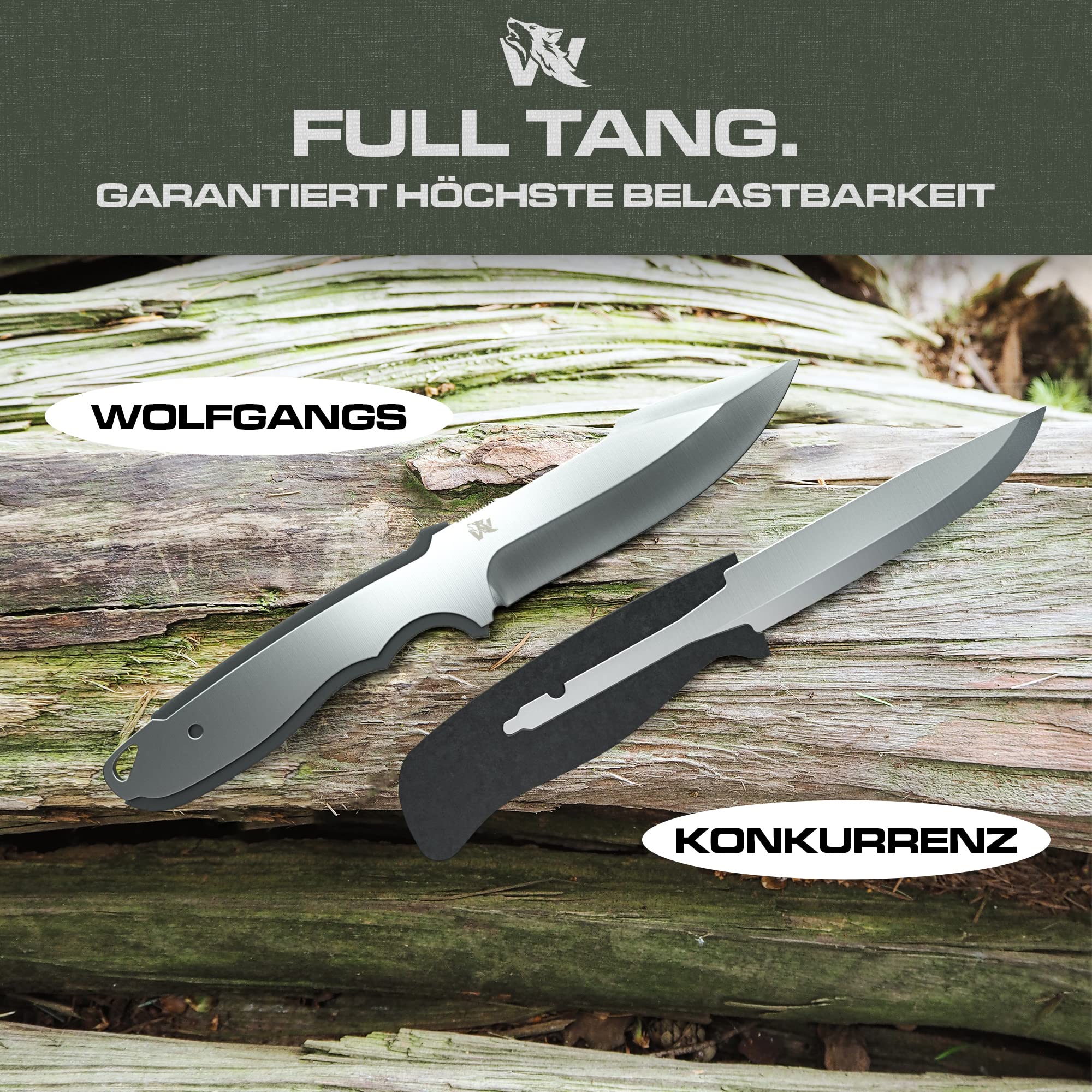 Wolfgangs W-KIDS - Schnitzmesser Kinder mit Süßem Kindermesser Führerschein - Outdoor Kinder Messer Set mit Scheide und Feuerstahl - DAS Kinder Schnitzmesser für das erste große Abenteuer