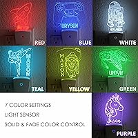 Vista 5 de Luz nocturna personalizada, luz nocturna de camión volquete, habitación de niño, luz nocturna personalizada, decoración de dormitorio infantil