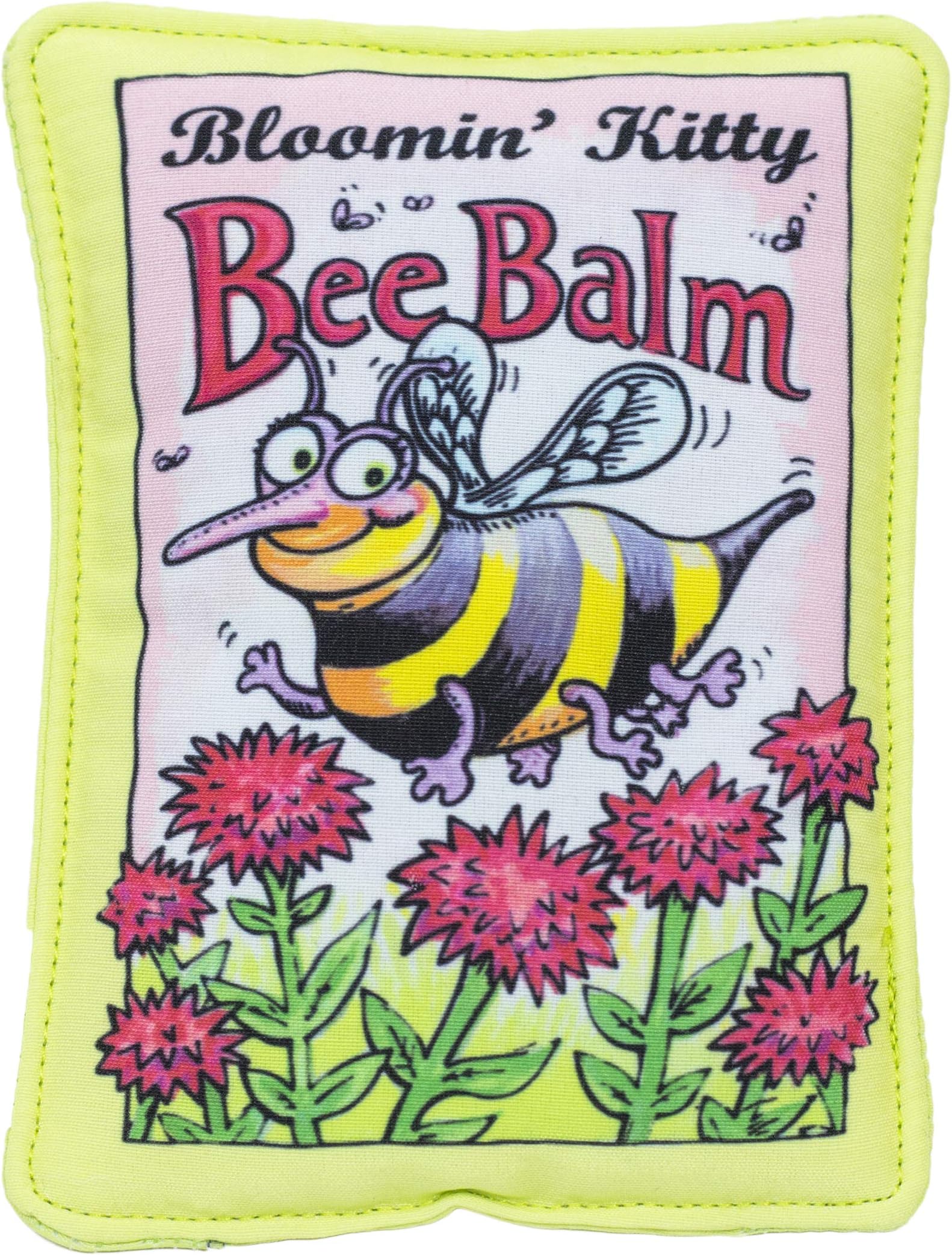 FUZZU Bloomin' Kitty Seed Packets Cat Toy with U.S. Grown Certified Organic Catnip - Bee Balm Seed Packet