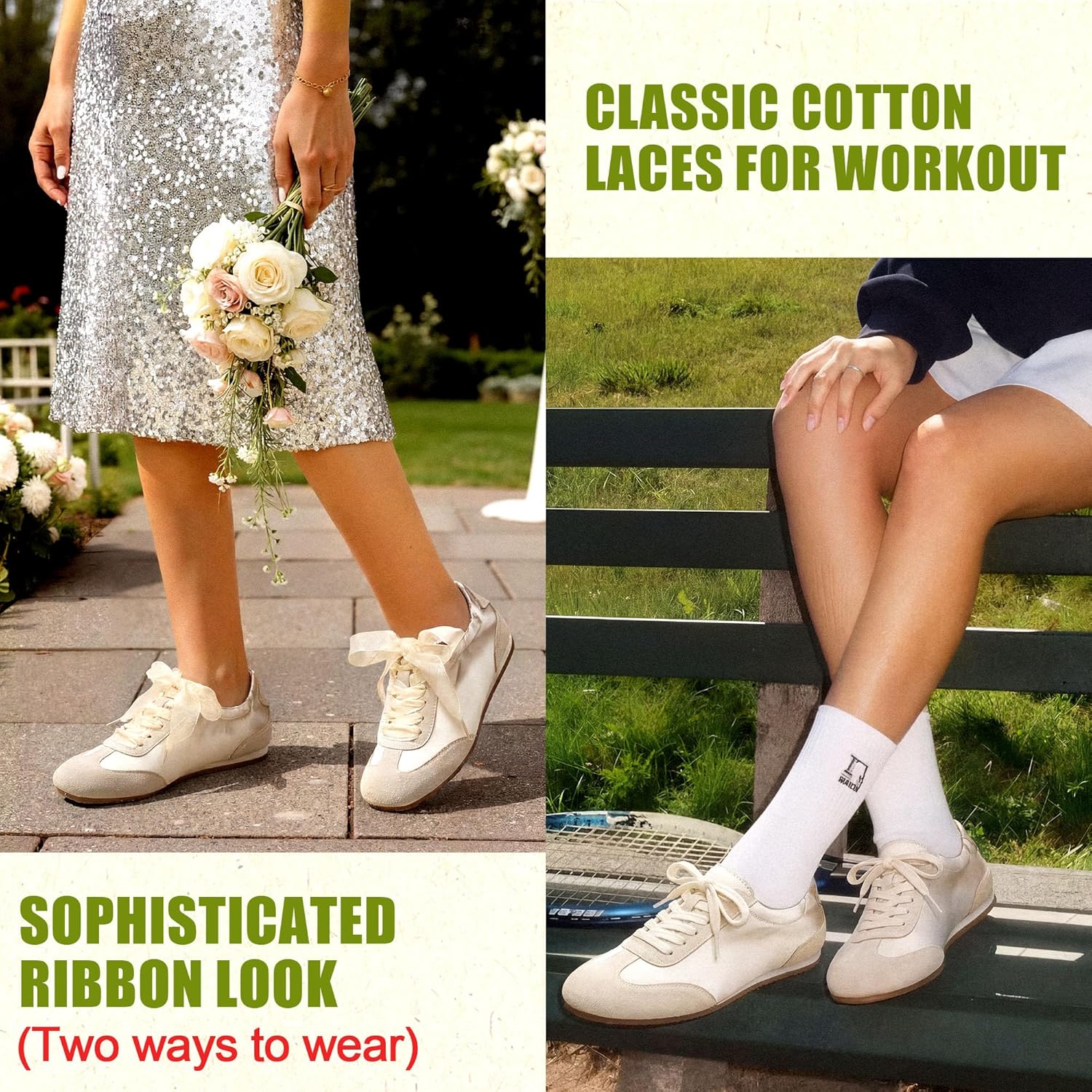 Vepose Women's Satin & Suede Gat Sneakers, Retro Classic Ribbon Lace Trainers with Memory Foam, Lightweight Non-Slip Gum Sole Walking Shoes for Travel and All-Day Wear 8202