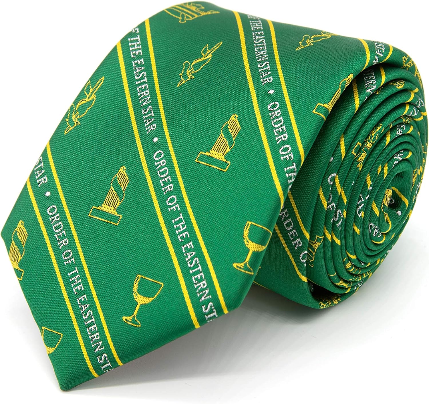 Masonic Revival Order of the Eastern Star Necktie (Green)