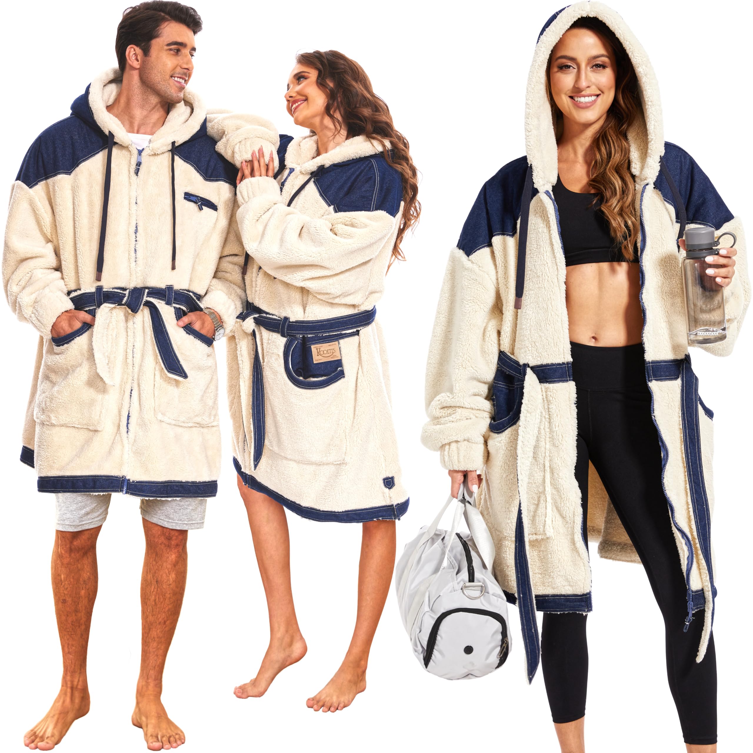 ジャケット・アウター Denim blanket hooded jacket Amazon.com: Zip Up Oversized Wearable Blanket Hoodie Adults