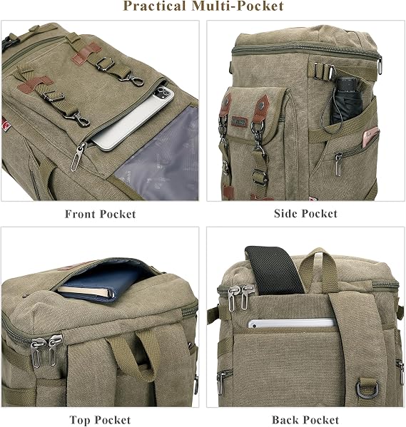 WITZMAN Travel Backpack for Men Women Carry-on Airline Approved