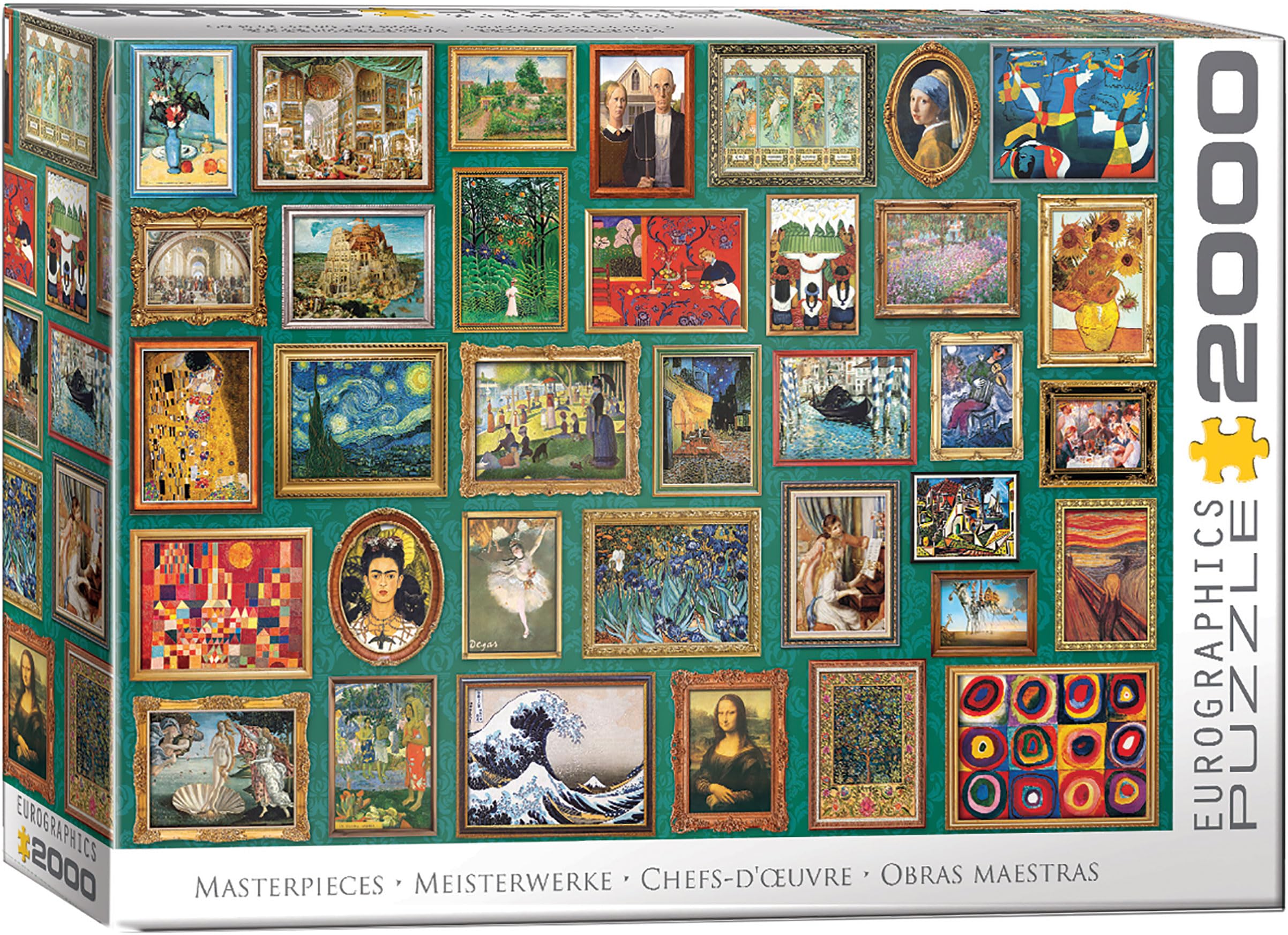 Eurographics - Masterpieces - 2000 Piece Jigsaw Puzzle