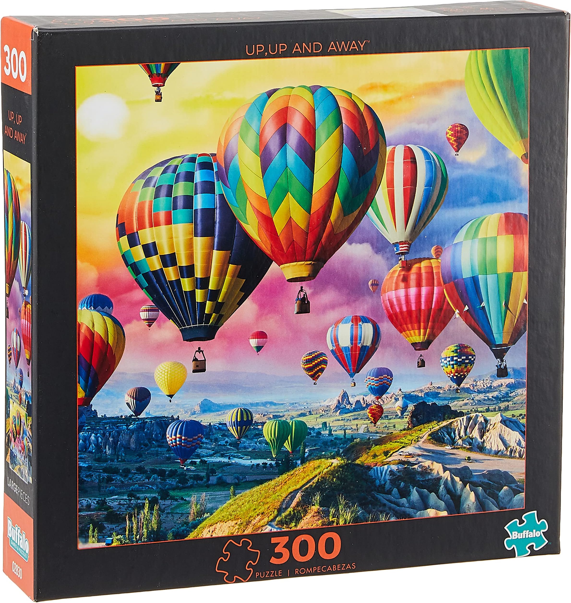 Buffalo Games - Buffalo Games - Up, Up and Away - 300 Piece Jigsaw Puzzle for Adults Challenging Puzzle Perfect for Game Nights - Finished Puzzle Size is 21.25 x 15.00