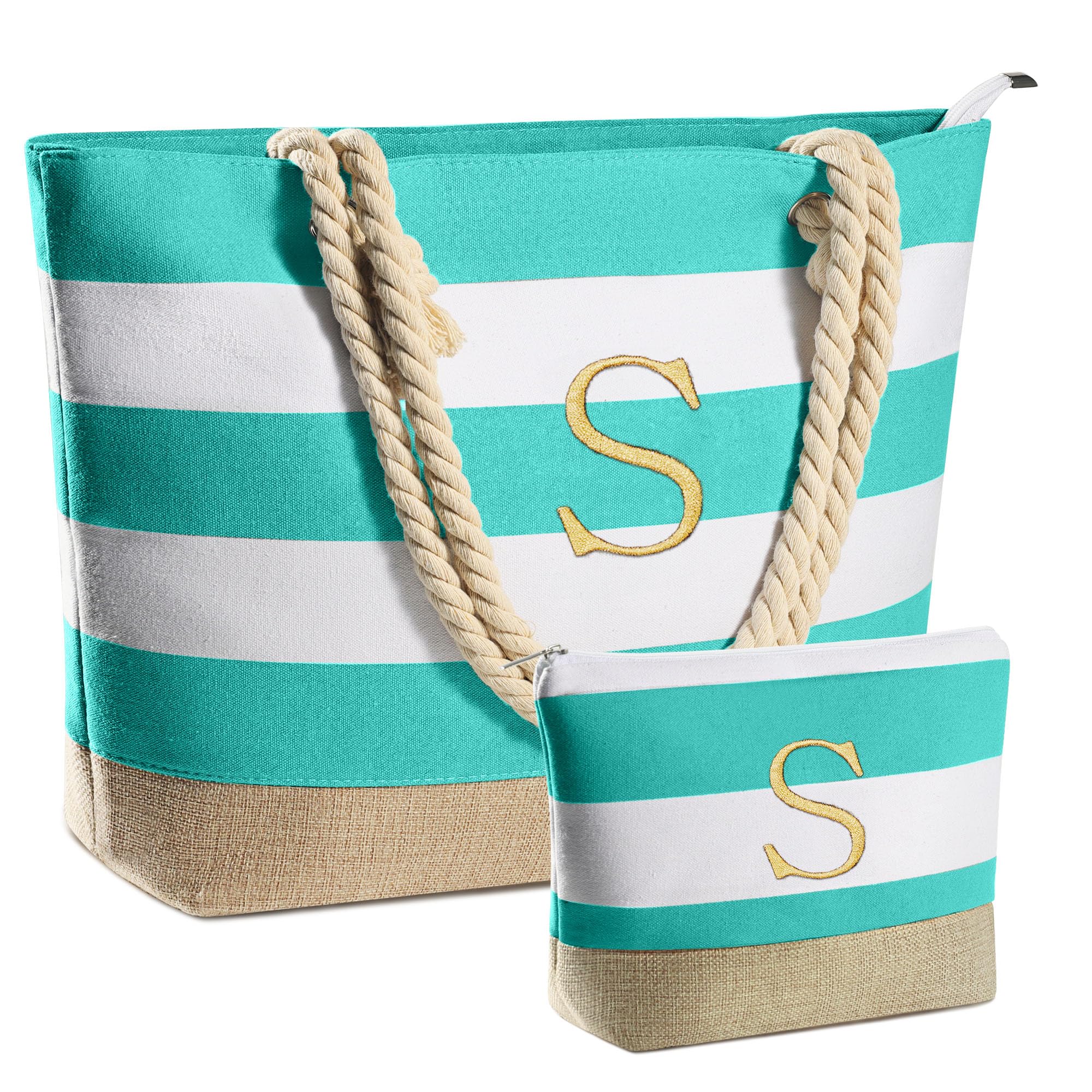 YOOLIFE Beach Bags for Women - Travel Canvas Beach Tote, Pool Waterproof Bag, Tr...