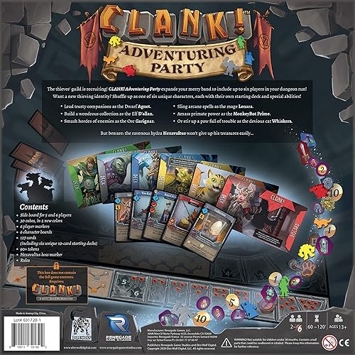 Miniatura 2 de Renegade Game Studios Clank! Adventuring Party , marrón, 13 años