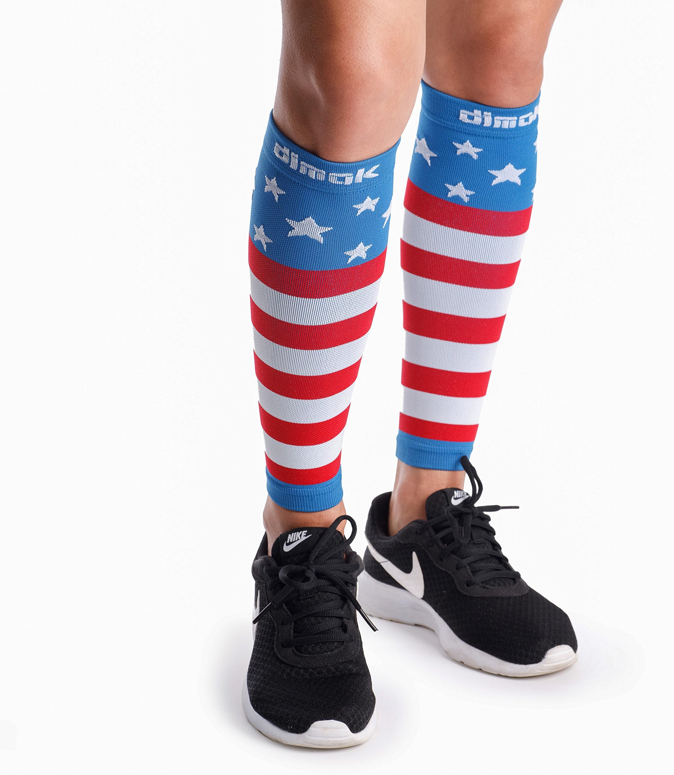 Calf Compression Sleeves Pair - Leg Compression Socks for Running Women Men - Best for Shin Splint Muscle Pain