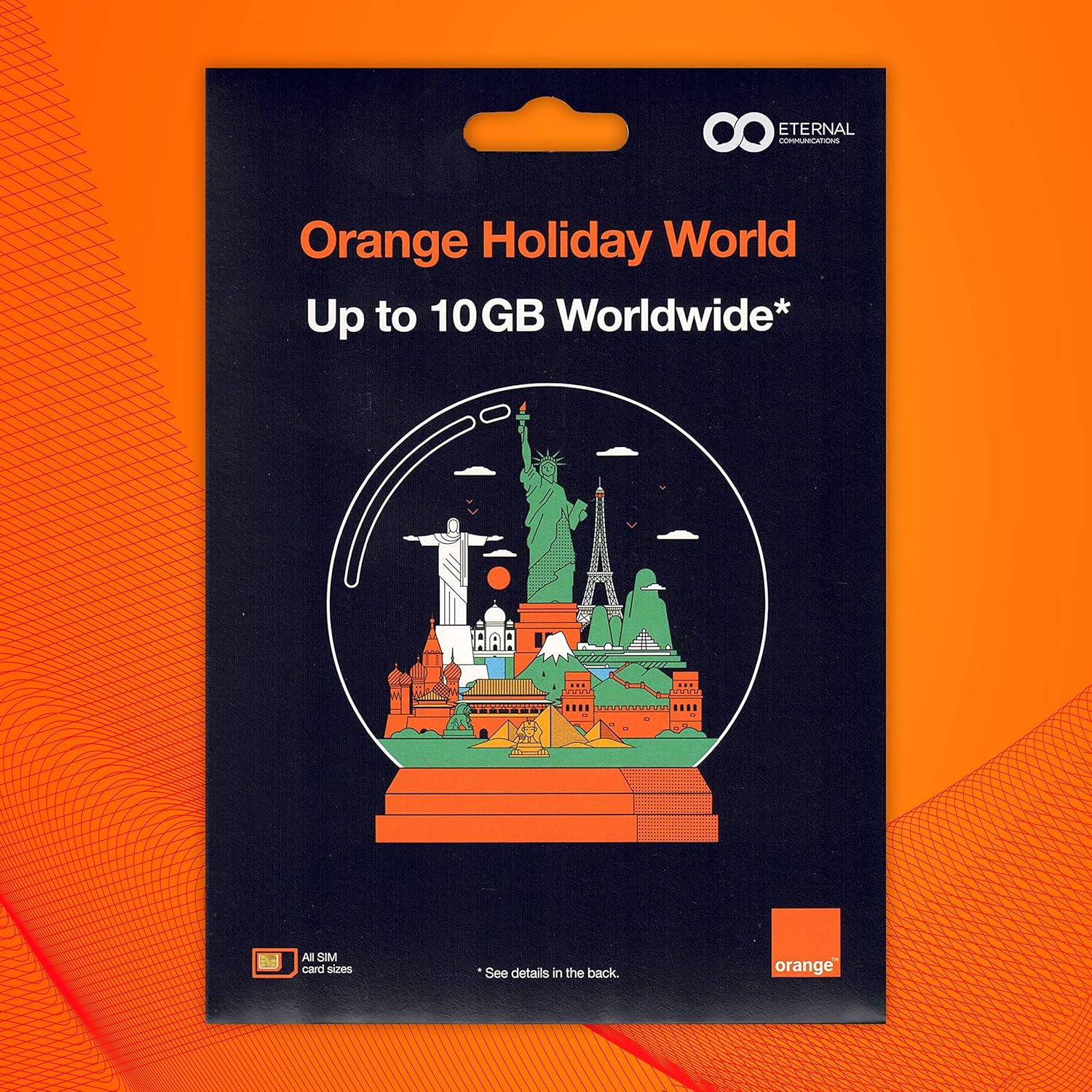 Preloaded Orange Travel Sim with 20GB of Worldwide Data + Calls & SMS ...