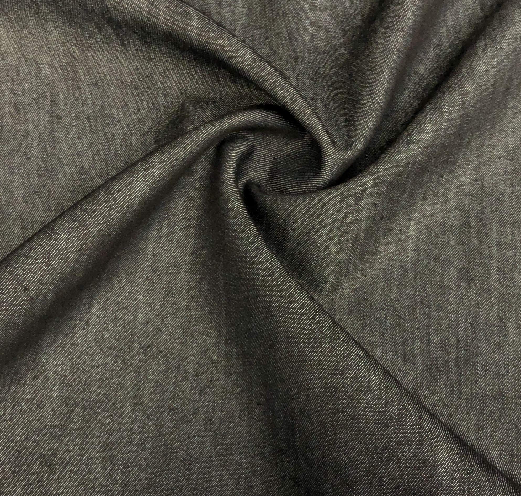 The Yard - Tela De Algodón Negro De 5 Yardas, 57 Pulgadas De Ancho, 125 GSM, Peso Ligero