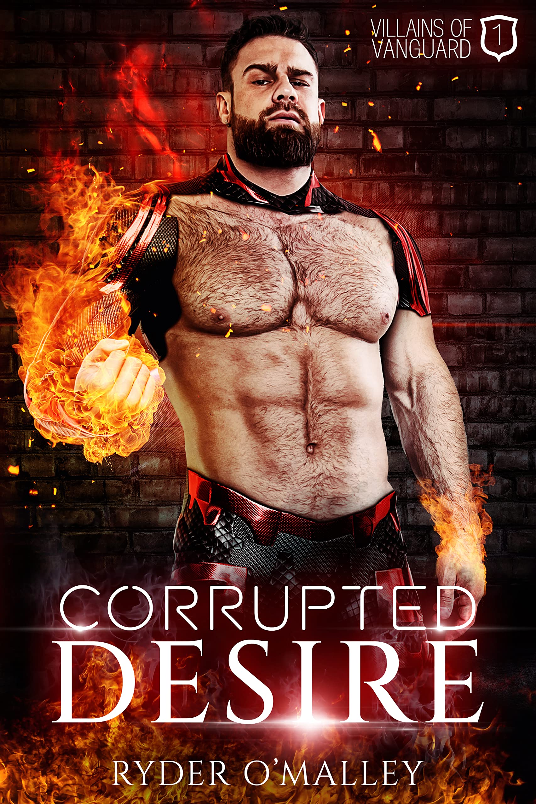 Corrupted Desire: A Steamy Enemies to Lovers MM Superhero Romance (Villains of Vanguard Book 1)