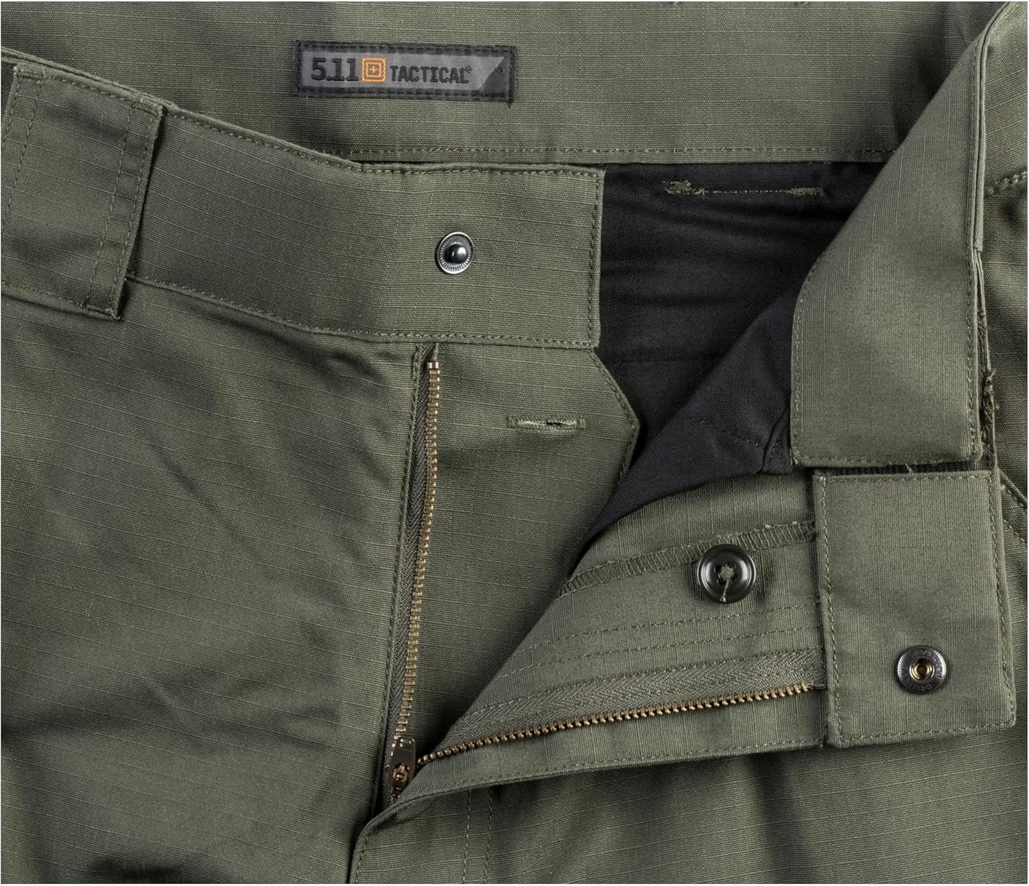 5.11 Tactical Men's Lightweight TDU Ripstop Work Pants, Adjustable, Teflon Finish, TDU Green, X-Small/Regular, Style 74003
