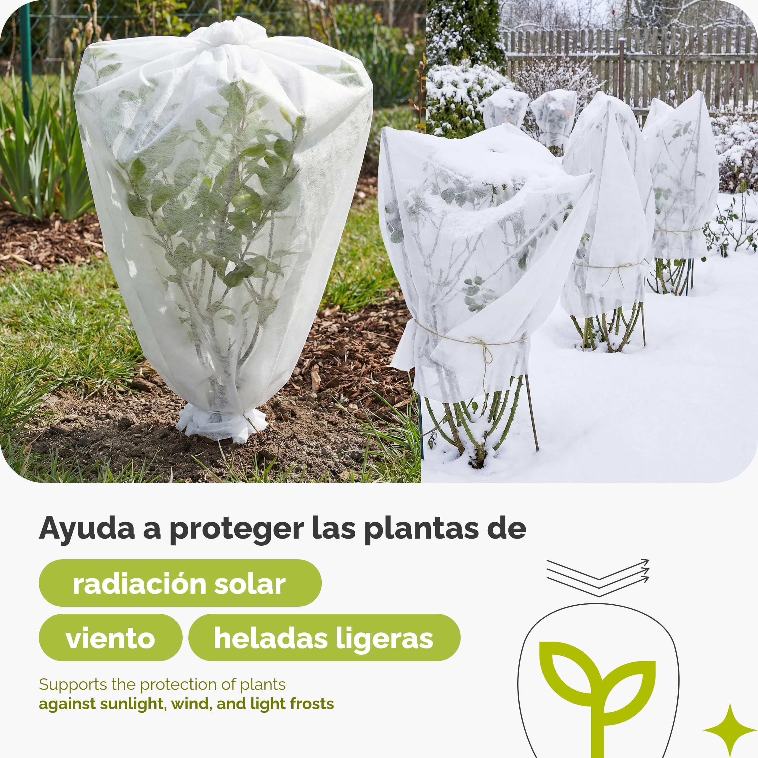 Garronda Manta Térmica para Plantas 2,1x100 m Antiheladas 17g/m² GD-0175
