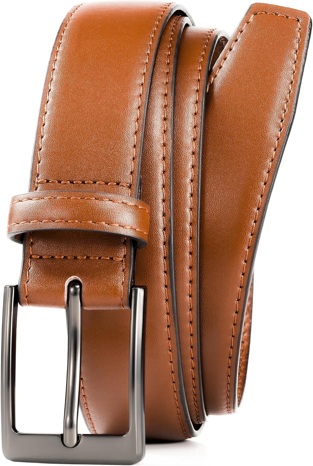Men's Genuine Leather Dress Belt, 1 1/4" Business Casual Belt in Gift Box