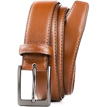 Men's Genuine Leather Dress Belt, 1 1/4" Business Casual Belt in Gift Box