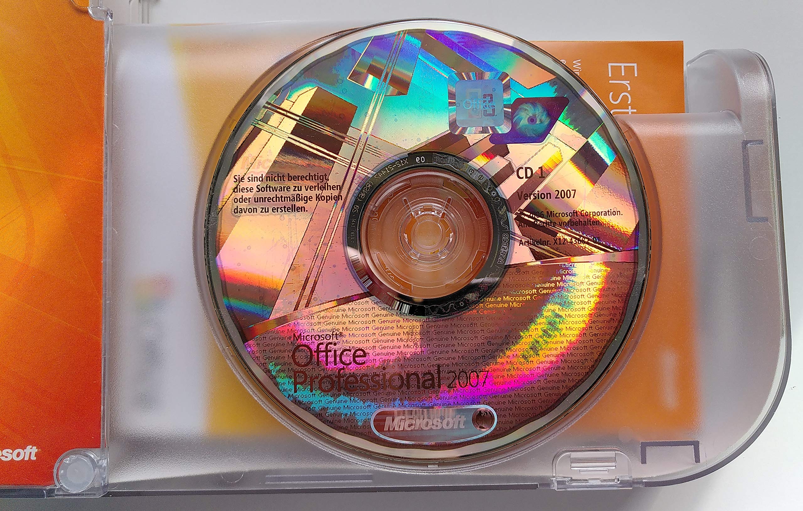 Microsoft Office Professional 2007 deutsch