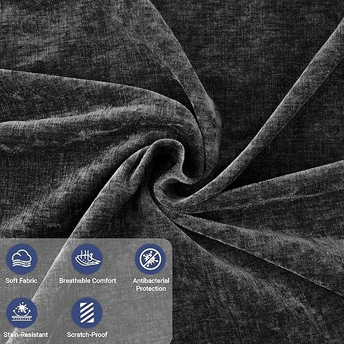 Miniatura 7 de Juego de sofá modular modular de 5 piezas de 97 pulgadas + 57 pulgadas, sofá grueso de 2 3 4 asientos, en forma de L, no se ensambla para sala de