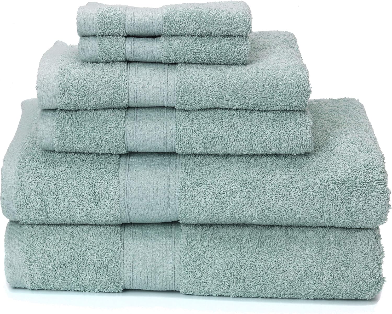 mcyiqihai Premium Bamboo Cotton 6 Piece Towel Set
