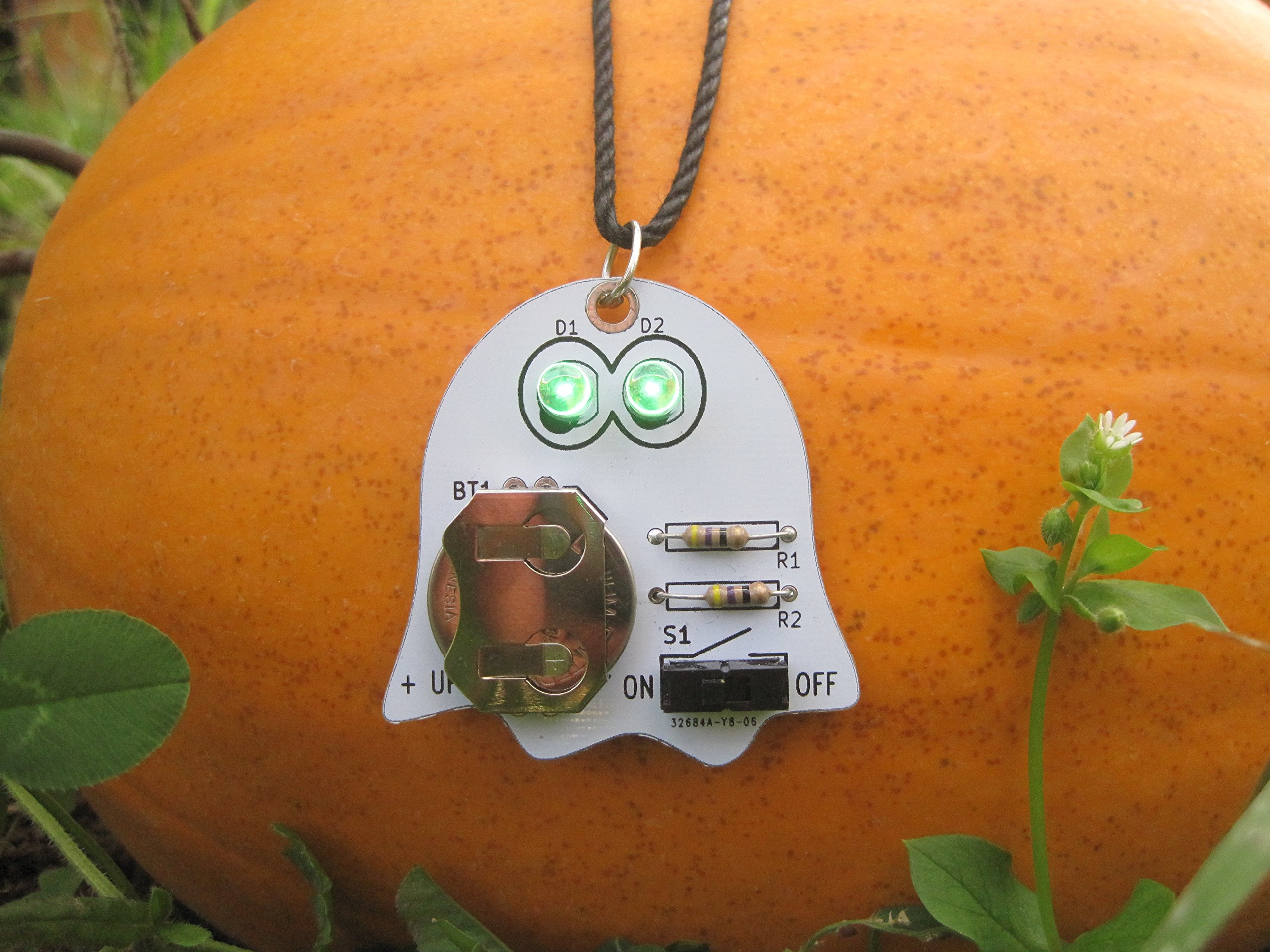 Low Voltage Labs - Ghost PCB Soldering kit with Green Flashing LEDs