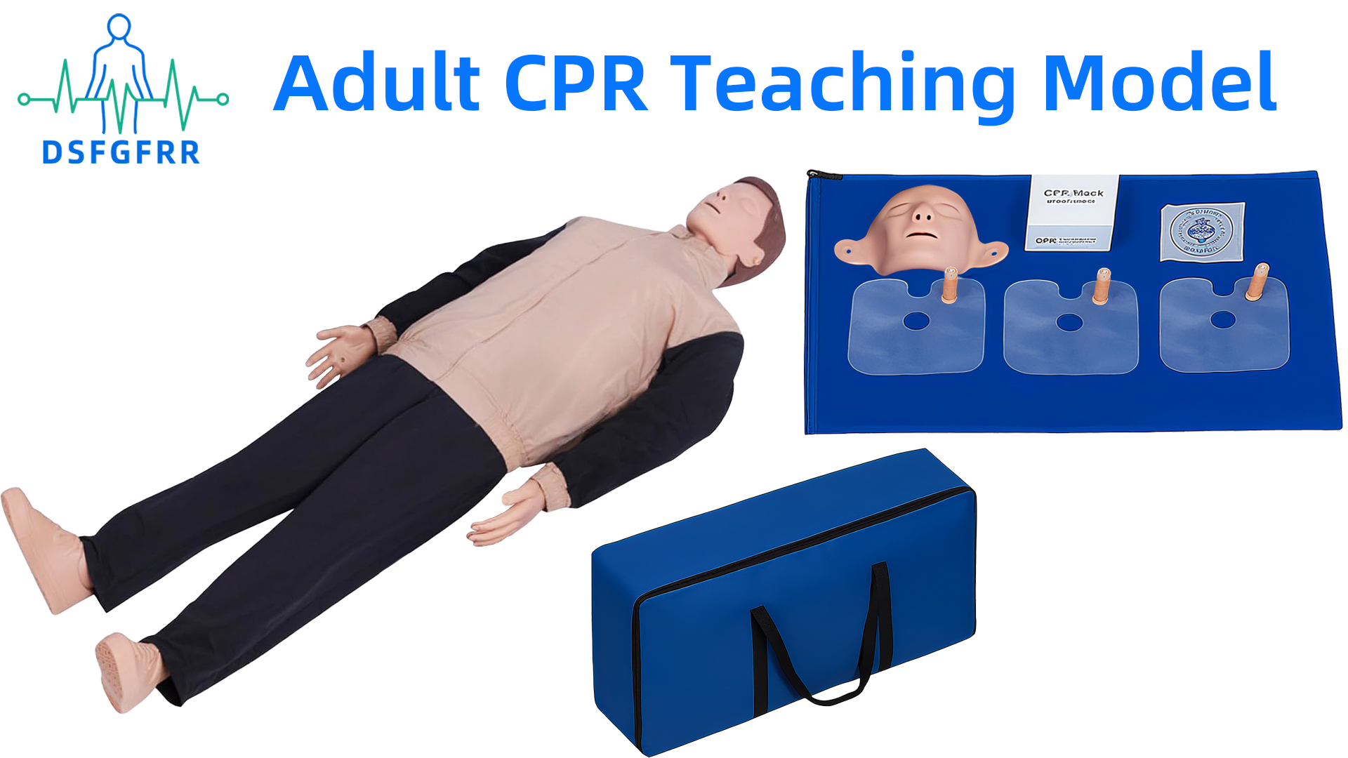 Image of CPR Dummy Manikins Training Kit, Professional CPR Mannequin Test Dummies Adult with Medium Skin MCR Med-ical Accessories, CPR Training Dummy Set for Classroom or Research Centers