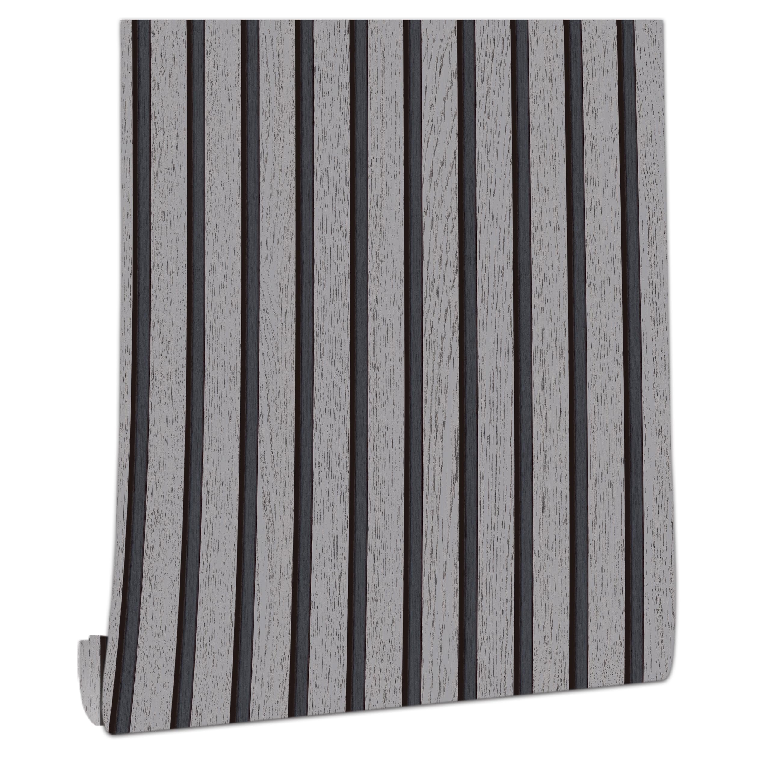 myforHD Self-Adhesive Wood Grating Wallpaper Wood Stripe Grain Natural Wooden Slats Wallpaper Peel and Stick Contact Paper PVC Vinyl Film Removable Waterproof