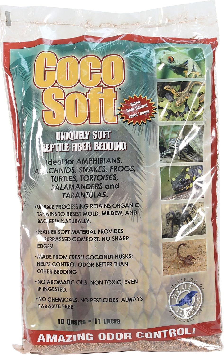 Carib Sea SCS00210 Coco Soft Reptiles Bedding, Fiber, 10-Quart