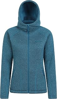 Mountain Warehouse Nevis Full Zip Womens Fleece Jacket - Lightweight, Compact & Breathable Coat with Pockets - For Autumn, Winter, Walking &Travelling