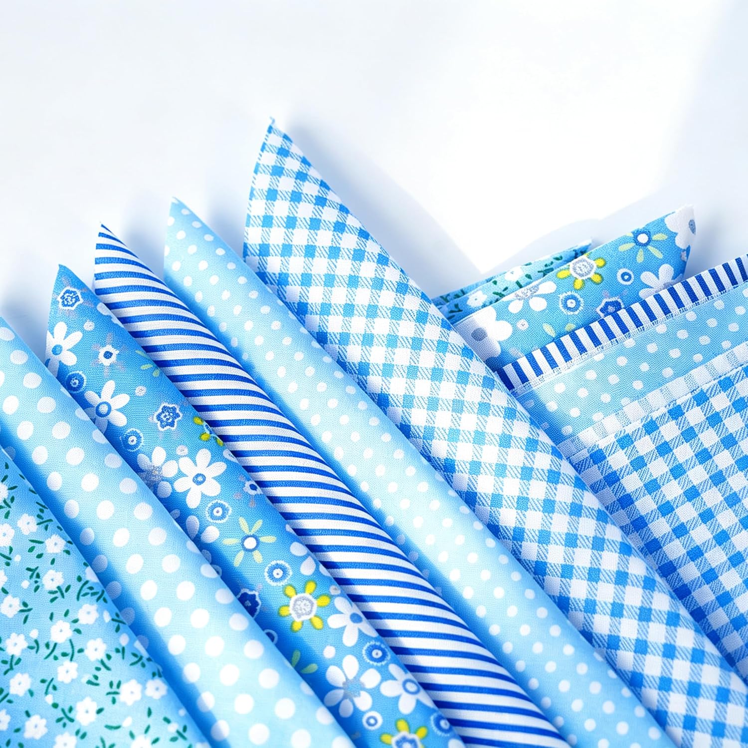 42 Pcs 10x10 Quilting Cotton Fabric Squares, Fat Quarters Fabric Bundles
