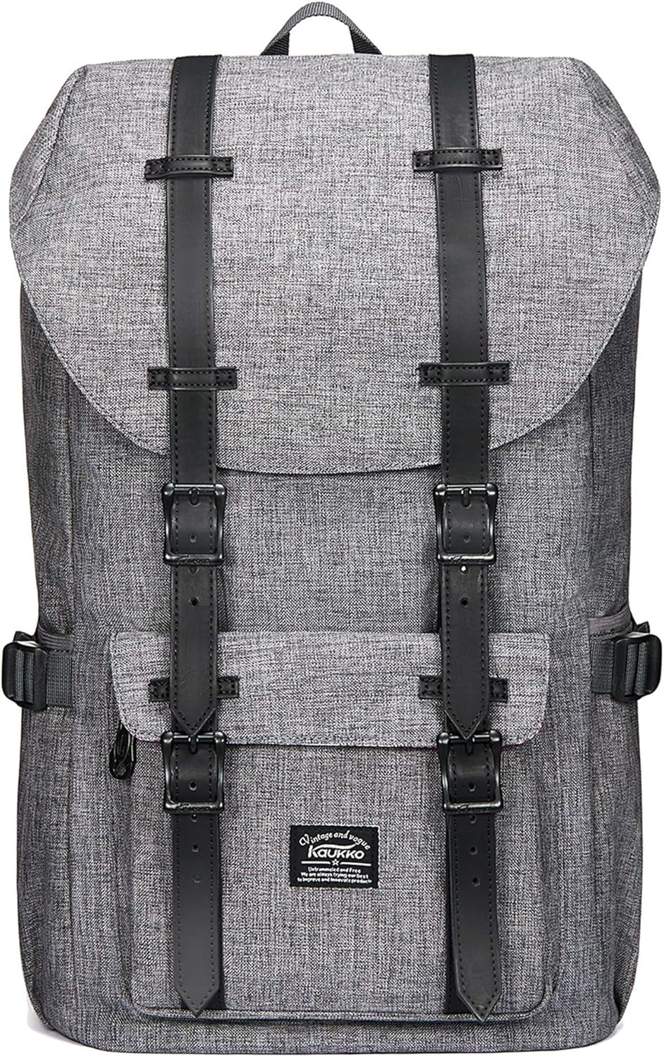 grey school backpack