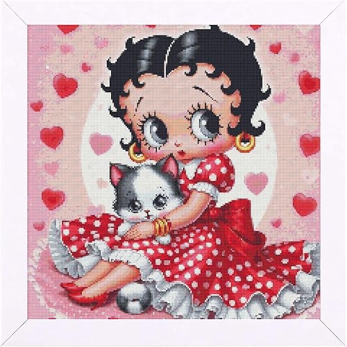 Miniatura 1 de JAKI Kits de arte de diamantes para adultos, dibujos animados, pinturas artísticas de diamantes para principiantes, kits de arte de gemas de taladro