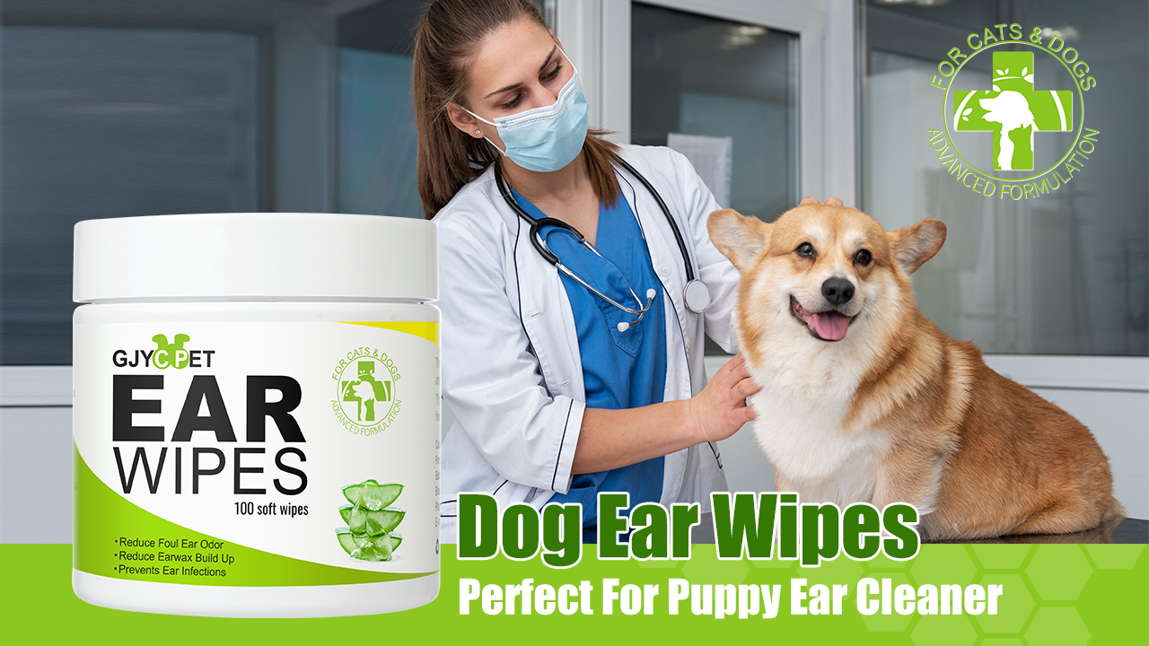 Dog Ear Wipes - Cat Dog Ear Cleaner, Puppy Ear Wipes Wash Cleaner for Dogs Cats - 100 Wipes for Dog Cat Ear Cleaning, Remove Ear Wax Dirt Debris for Dogs Cats Ear Infection Treatment Wipes - image 8