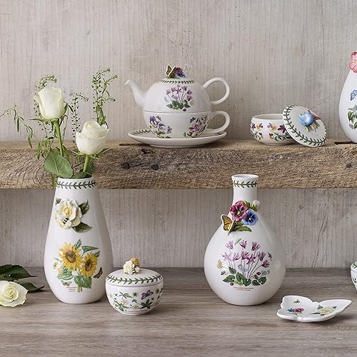 Miniatura 4 de Portmeirion Botanic Garden - Caja de baratijas para ramo - Organizador decorativo de recuerdo y joyas floral