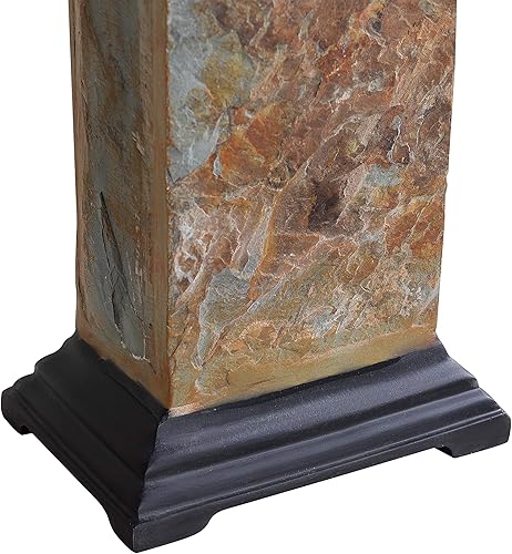 Miniatura 7 de Kenroy Home 31202 Bennington Lámpara de mesa de pizarra con acabado de pizarra natural, estilo rústico, 29 pulgadas de alto, 16 pulgadas de ancho,