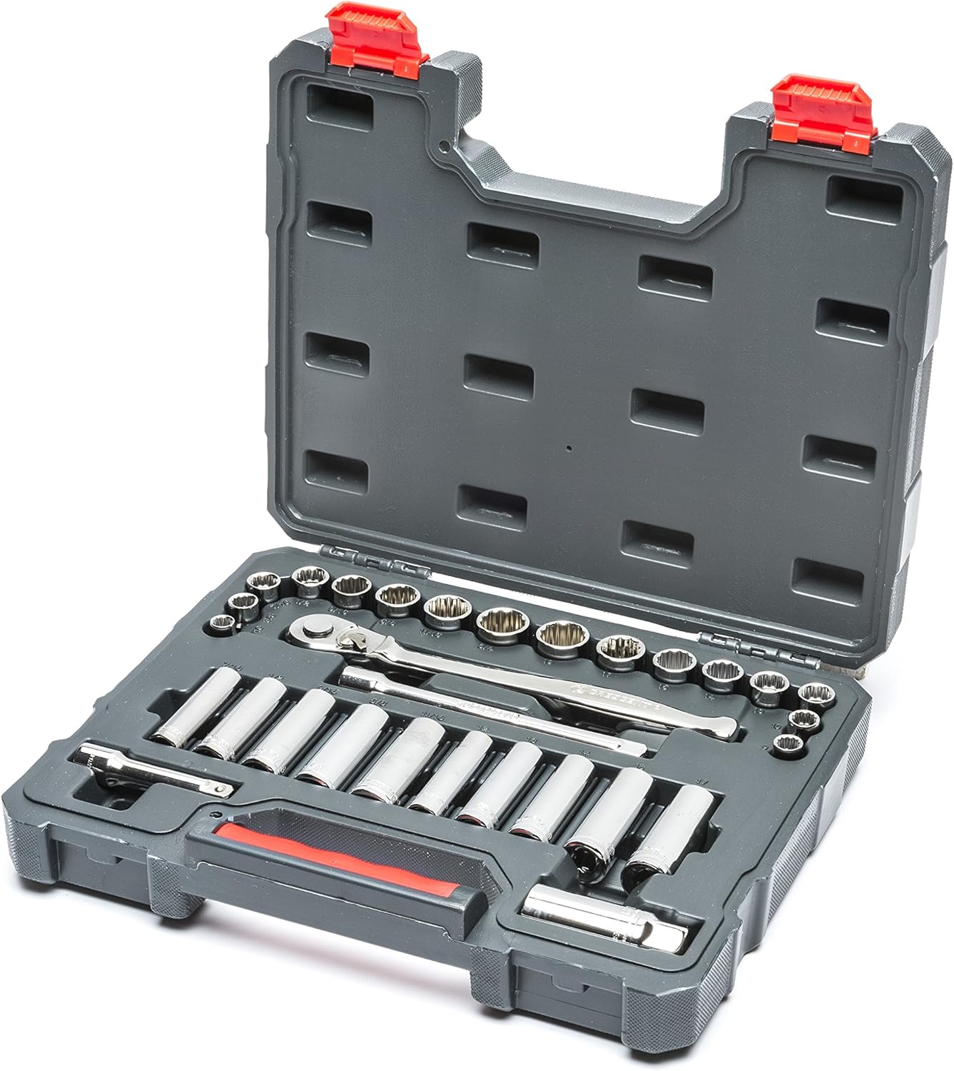 Crescent 30 Pc. 3/8" Drive 6 & 12 Point Standard & Deep SAE/Metric Mechanics Tool Set - CTK30SETN