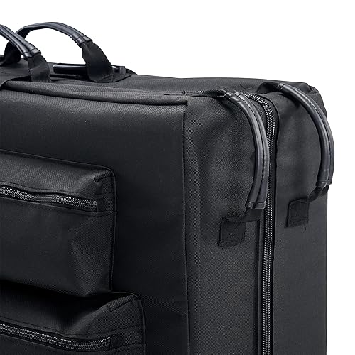 Miniatura 6 de Master Massage Bolsa universal de transporte para mesa con ruedas con 4 ruedas para mesa de masaje con 5 bolsillos color negro